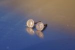 18K rose Gold studs -solid gold - Handmade Earrings-ancient Jewelry- Wedding Earrings-biblical jewelry collection - red gold studs