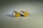22K Gold Dotted Studs -4-9 mm Tiny Earrings - hummered stud Earrings- Minimalist Jewelry- Wedding Earrings-mother day gift - solid gold