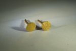 22K Gold Dotted Studs -5 mm Tiny Earrings - hummered stud Earrings- Minimalist Jewelry- Wedding Earrings-mother day gift - solid gold