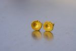 24K Gold studs//6 mm 24k gold//custom Earrings//Minimalist Jewelry//biblical jewelry collection//solid gold//solid gold studs//24k earrings