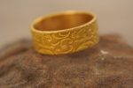 22k wedding band//22k yellow gold//artisan braided wedding//braided gold ring//mans gold ring//unisex solid gold//22k gold wedding band ring