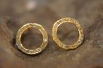 22k solid gold//cubic diamond Studs//gold Earrings//rough diamonds//gold stud earrings//22k gold earrings//raw cubic diamonds gold earring