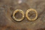 22k solid gold//cubic diamond Studs//gold Earrings//rough diamonds//gold stud earrings//22k gold earrings//raw cubic diamonds gold earring