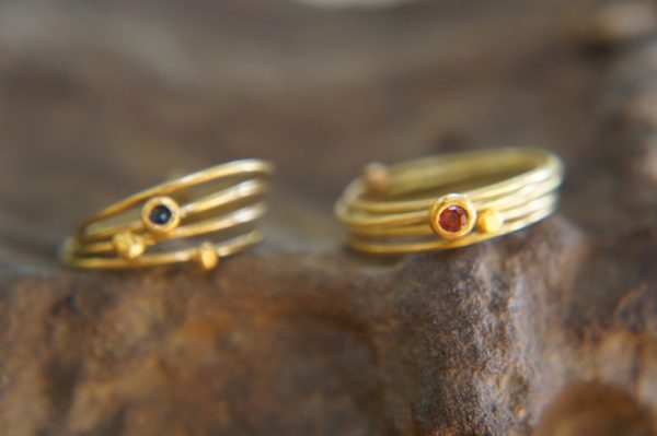 22k gold stacking ring//unique engagement ring//handmade one of a kind//boho engagement ring//gold nugget ring//custom made stacking ring