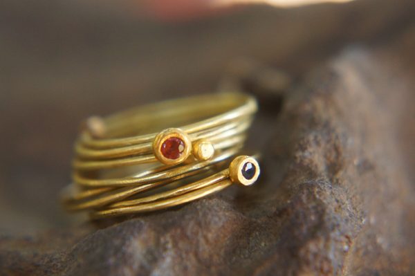 22k gold stacking ring//unique engagement ring//handmade one of a kind//boho engagement ring//gold nugget ring//custom made stacking ring