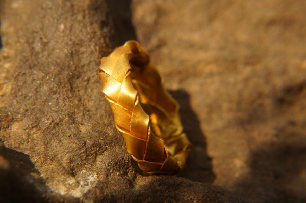 22k wedding band//22k yellow gold//artisan braided wedding//braided gold ring//mans gold ring//unisex solid gold//22k gold wedding band ring