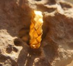 22k wedding band//22k yellow gold//artisan braided wedding//braided gold ring//mans gold ring//unisex solid gold//22k gold wedding band ring