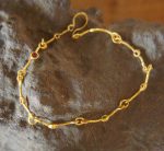22k gold handmade bracelet//22k gem bracelet//22k tennis bracelet//gem charm  one of a kind bracelet//sapphire gold bracelet//chain bracelet