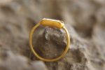 pink tourmaline ,blue sapphire ring, 24k gold ring, unique engagement earrings, 24k gold gem ring, gold tourmaline sapphire, 24k gold ring
