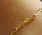 22k gold handmade bracelet//22k gem bracelet//22k tennis bracelet//gem charm  one of a kind bracelet//sapphire gold bracelet//chain bracelet
