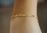 22k gold handmade bracelet//22k gem bracelet//22k tennis bracelet//gem charm  one of a kind bracelet//sapphire gold bracelet//chain bracelet