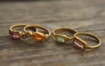 pink tourmaline ,blue sapphire ring, 24k gold ring, unique engagement earrings, 24k gold gem ring, gold tourmaline sapphire, 24k gold ring