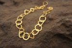 22k gold link bracelet//gold link bracelet//22k chain bracelet//gold bracelet//handmade link artisan bracelet//artisan gold 22k bracelet