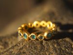 blue diamonds ring//24k gold diamonds ring//24k diamond engagement//24k gold engagement//artisan blue diamonds ring//boho engagement ring