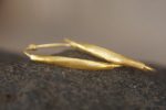 22k gold hoop earring//artisan hoop earring//22k gold jewelry//everyday gold hoop earrings//artisan gold hoops//unique gold hoop//22k gold