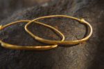 22k gold hoop earring//artisan hoop earring//22k gold jewelry//everyday gold hoop earrings//artisan gold hoops//unique gold hoop//22k gold