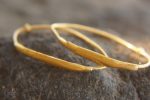 22k gold hoop earring//artisan hoop earring//22k gold jewelry//everyday gold hoop earrings//artisan gold hoops//unique gold hoop//22k gold