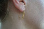 22k gold hoop earring//artisan hoop earring//22k gold jewelry//everyday gold hoop earrings//artisan gold hoops//unique gold hoop//22k gold