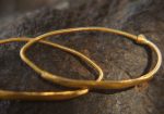 22k gold hoop earring//artisan hoop earring//22k gold jewelry//everyday gold hoop earrings//artisan gold hoops//unique gold hoop//22k gold
