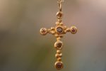 24k cross//gold diamond cross//gold artisan cross//diamond gold cross pendant//diamond gold cross//24k gold cross //artisan gold cross