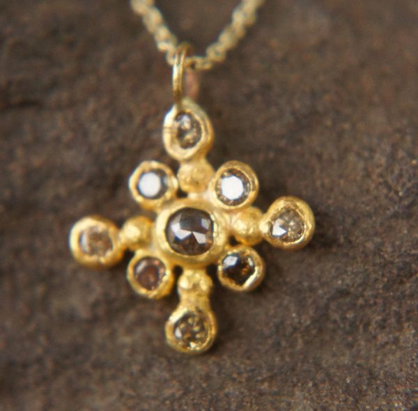 24k cross//gold diamond cross//gold artisan cross//diamond gold cross pendant//diamond gold cross//24k gold cross //artisan gold cross