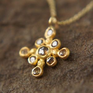24k cross//gold diamond cross//gold artisan cross//diamond gold cross pendant//diamond gold cross//24k gold cross //artisan gold cross