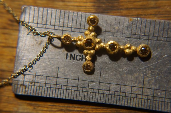 24k cross//gold diamond cross//gold artisan cross//diamond gold cross pendant//diamond gold cross//24k gold cross //artisan gold cross