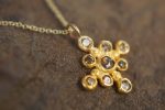 24k cross//gold diamond cross//gold artisan cross//diamond gold cross pendant//diamond gold cross//24k gold cross //artisan gold cross