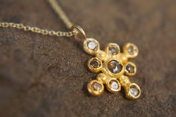 24k cross//gold diamond cross//gold artisan cross//diamond gold cross pendant//diamond gold cross//24k gold cross //artisan gold cross