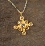 24k cross//gold diamond cross//gold artisan cross//diamond gold cross pendant//diamond gold cross//24k gold cross //artisan gold cross