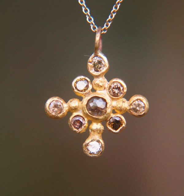 24k cross//gold diamond cross//gold artisan cross//diamond gold cross pendant//diamond gold cross//24k gold cross //artisan gold cross