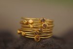 22k gold diamond stacking//gold diamond ring//handmade one of a kind//boho engagement ring//22k gold nugget ring//gold diamond stacking ring