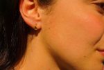 24k blue sapphire studs//24k gold earrings//24k gold drop sapphire//gold stud earrings//24k gold earrings//24k studs//boho artisan studs