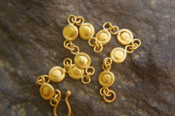 24k gold bracelet//24k gold charm bracelet//handmade artisan bracelet//gold link bracelet//women gold bracelet//artisan gold 24k bracelet
