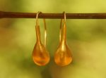 22k gold earrings//22k circle dangles//artisan gold dangle earrings//short dangle earrings//22k gold dome earrings//round dangle earrings