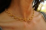 22k gold links necklace//22k handmade links necklace//gold artisan chain//22k gold chain necklace//artisan gold necklace