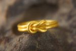 24k gold knot ring//artisan handmade ring//24k yellow gold ring//fine gold ring//24k gold wedding band ring//gold knot ring