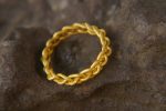 22k gold braided ring//22k braided ring//artisan 22k gold ring//braided ring//special engagement ring//handmade gold ring