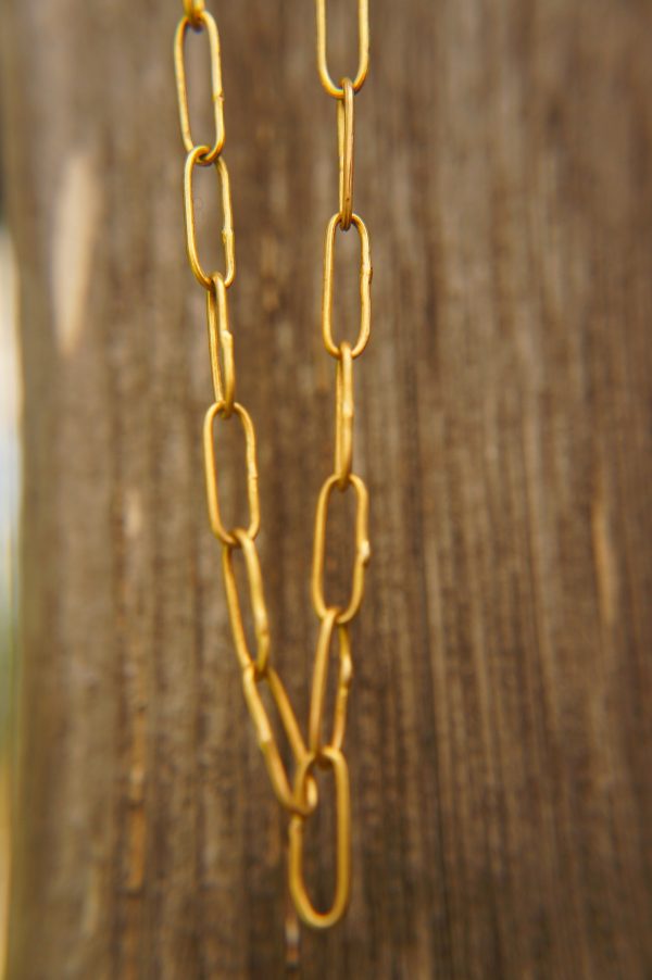 21k gold links necklace//21k handmade links necklace//gold artisan chain//21k gold chain necklace//artisan gold necklace