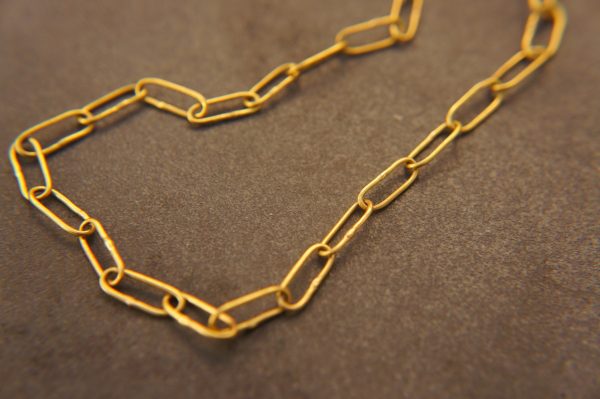 21k gold links necklace//21k handmade links necklace//gold artisan chain//21k gold chain necklace//artisan gold necklace