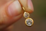 24k gold moissanite pendant//moissanite handmade pendant//moissanite gold necklace//24k artisan gold pendant//handmade moissanite pendant