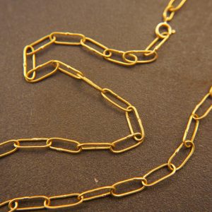 21k gold links necklace//21k handmade links necklace//gold artisan chain//21k gold chain necklace//artisan gold necklace