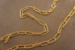 21k gold links necklace//21k handmade links necklace//gold artisan chain//21k gold chain necklace//artisan gold necklace