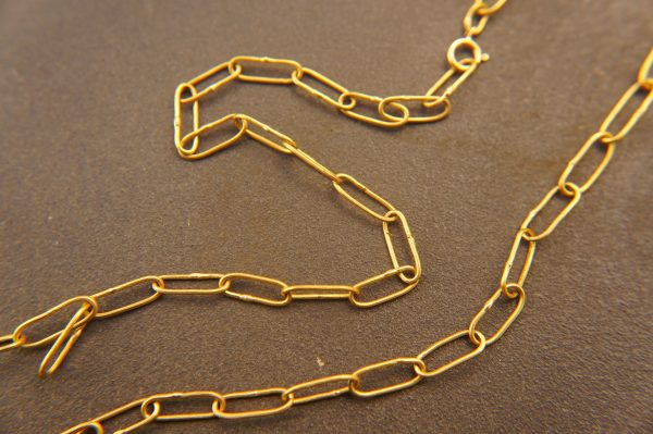 21k gold links necklace//21k handmade links necklace//gold artisan chain//21k gold chain necklace//artisan gold necklace