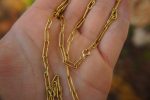 21k gold links necklace//21k handmade links necklace//gold artisan chain//21k gold chain necklace//artisan gold necklace