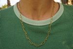 21k gold links and diamonds necklace//21k handmade links necklace//gold diamond artisan chain//21k gold chain necklace//artisan gold chain