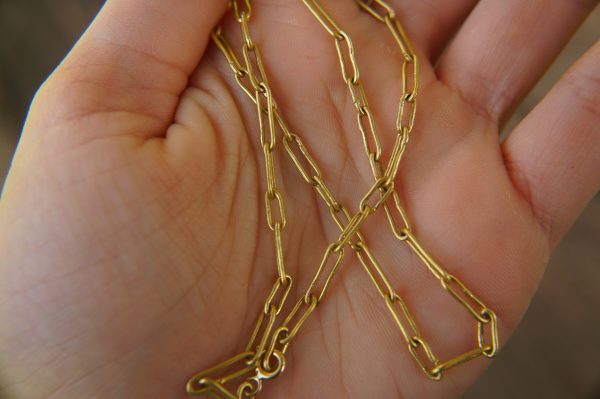 21k gold links necklace//21k handmade links necklace//gold artisan chain//21k gold chain necklace//artisan gold necklace