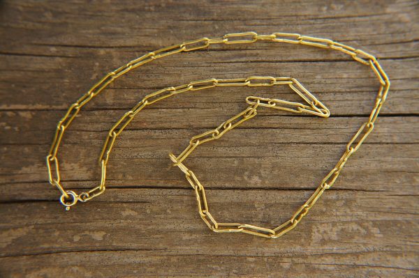 21k gold links necklace//21k handmade links necklace//gold artisan chain//21k gold chain necklace//artisan gold necklace