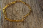 22k gold link bracelet//gold link bracelet//22k chain bracelet//gold bracelet//handmade link artisan bracelet//artisan gold 22k bracelet