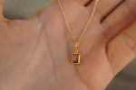 24k gold watermelon tourmaline pendant//watermelon tourmaline pendant//bicolor tourmaline gold chain//artisan tourmaline pendant//24k chain